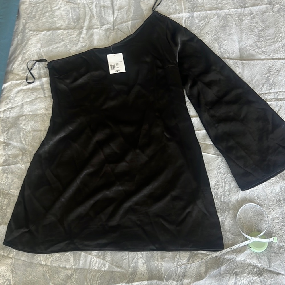Black mini dress